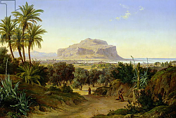 Постер Алборн Август View of Palermo with Mount Pellegrino Постер Алборн Август View of Palermo with Mount Pellegrino
