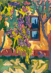 Постер Мартонфи-Бенке Марта Sunlit Wall with Fruit Tree, 2005 Постер Мартонфи-Бенке Марта Sunlit Wall with Fruit Tree, 2005