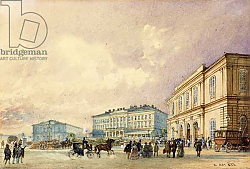 Постер Альт Рудольф The Southstation, Vienna; Der Sudbahnhof, Wien, 1852 Постер Альт Рудольф The Southstation, Vienna; Der Sudbahnhof, Wien, 1852