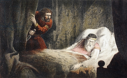 Постер Дадли Роберт Macbeth about to murder King Duncan, 1890 Постер Дадли Роберт Macbeth about to murder King Duncan, 1890