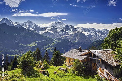 Постер Австрия, горный пейзаж