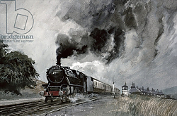 Постер Кук Джон (совр) Steam Train at Garsdale, Cumbria Постер Кук Джон (совр) Steam Train at Garsdale, Cumbria