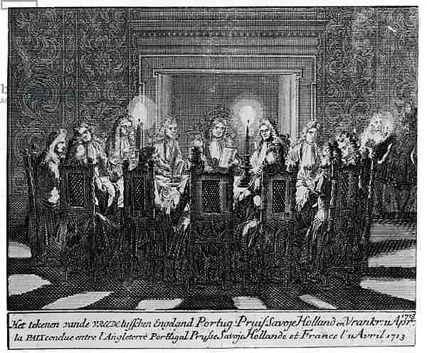 The Signing of the Treaty of Utrecht on 11th April 1713