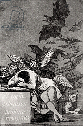 Постер Гойя Франсиско (Francisco de Goya) The Sleep of Reason Produces Monsters, from 'Los Caprichos' Постер Гойя Франсиско (Francisco de Goya) The Sleep of Reason Produces Monsters, from 'Los Caprichos'