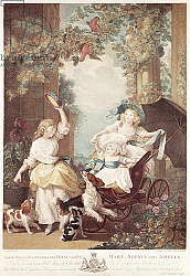 Постер Копли Джон Princesses Mary, Sophia and Amelia, daughters of George III, engraved by Francesco Bartolozzi Постер Копли Джон Princesses Mary, Sophia and Amelia, daughters of George III, engraved by Francesco Bartolozzi