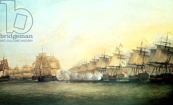 The fourth action off Trincomalee between the English under Admiral Hughes and the French, 1782