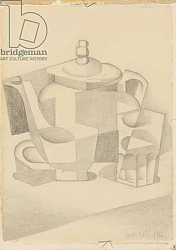 Постер Грис Хуан Still Life with Teapot; Nature morte a la theiere, 1916 Постер Грис Хуан Still Life with Teapot; Nature morte a la theiere, 1916