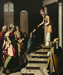 Постер Зурбаран Франсиско Presentation of the Virgin in the Temple Постер Зурбаран Франсиско Presentation of the Virgin in the Temple