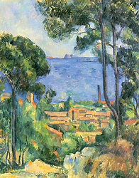 Постер Сезанн Поль (Paul Cezanne) Вид на Эстак и шато д' Иф (море в окрестностях Эстака) Постер Сезанн Поль (Paul Cezanne) Вид на Эстак и шато д' Иф (море в окрестностях Эстака)