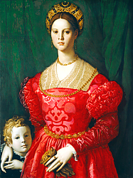 Постер Бронзино Анджело A Young Woman and Her Little Boy, c.1540 Постер Бронзино Анджело A Young Woman and Her Little Boy, c.1540