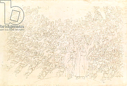 Постер Боттичелли Сандро (Sandro Botticelli) Dante and Beatrice, from Dante's `Divine Comedy', c.1480 Постер Боттичелли Сандро (Sandro Botticelli) Dante and Beatrice, from Dante's `Divine Comedy', c.1480