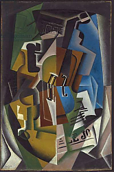 Постер Грис Хуан Violin and Newspaper; Violon et journal, 1917 Постер Грис Хуан Violin and Newspaper; Violon et journal, 1917