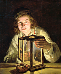 Постер Вальдмюллер Фердинанд The Young Stableboy with a Stable Lamp, 1824 Постер Вальдмюллер Фердинанд The Young Stableboy with a Stable Lamp, 1824