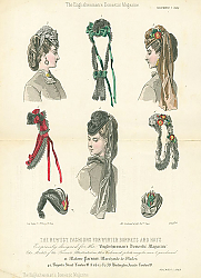 Постер The Newest Fashions For Winter Bonnets and Hats Постер The Newest Fashions For Winter Bonnets and Hats