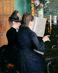 Постер Кайботт Гюстав (Gustave Caillebotte) The Piano Lesson, 1881 Постер Кайботт Гюстав (Gustave Caillebotte) The Piano Lesson, 1881