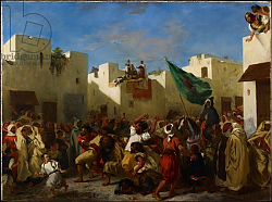 Постер Делакруа Эжен (Eugene Delacroix) Fanatics of Tangier, c.1837-38 Постер Делакруа Эжен (Eugene Delacroix) Fanatics of Tangier, c.1837-38