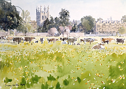 Постер Виллис Люси (совр) Looking Across Christ Church Meadows, 1989 Постер Виллис Люси (совр) Looking Across Christ Church Meadows, 1989