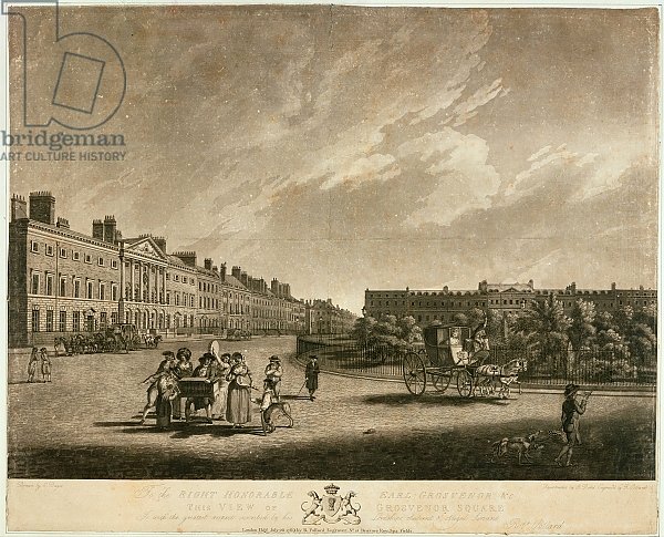 View of the north side of Grosvenor Square, 1789