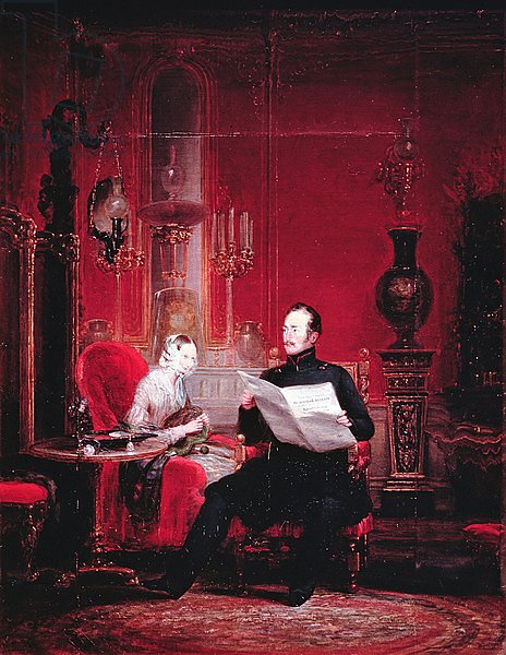 Tsarevich Alexander and his wife Maria Alexandrovna, 1845