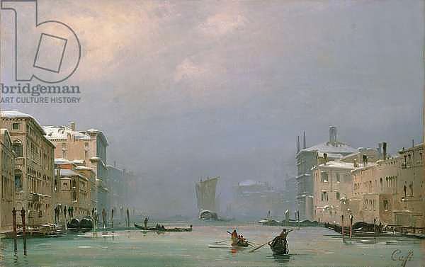 Grand Canal with Snow and Ice, 1849