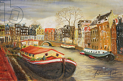 Постер Миятт Антония Red House Boat, Amsterdam, 1999 Постер Миятт Антония Red House Boat, Amsterdam, 1999