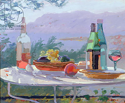 Постер Баттерфилд Сара (совр) Still Life and Seashore, Bandol Постер Баттерфилд Сара (совр) Still Life and Seashore, Bandol