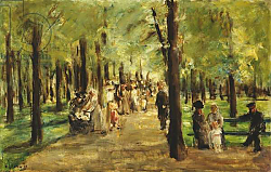 Постер Либерман Макс Walkers in the Tiergarten; Spazierganger im Tiergarten, 1918 Постер Либерман Макс Walkers in the Tiergarten; Spazierganger im Tiergarten, 1918