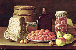 Постер Мелендес Луис Still Life with Fruit and Cheese Постер Мелендес Луис Still Life with Fruit and Cheese