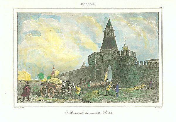 Moscou. Murs de la vieille Ville