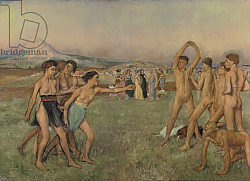 Постер Дега Эдгар (Edgar Degas) Young Spartans Exercising, c.1860 Постер Дега Эдгар (Edgar Degas) Young Spartans Exercising, c.1860