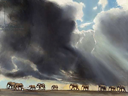 Постер Сандерс Франческа (совр) Elephant in storm, 2014 Постер Сандерс Франческа (совр) Elephant in storm, 2014