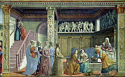 Постер Гирландайо Доменико The Birth of the Virgin, 1486-90 Постер Гирландайо Доменико The Birth of the Virgin, 1486-90