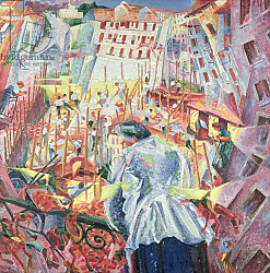 Постер Бочиони Умберто The Street Enters the House, 1911 Постер Бочиони Умберто The Street Enters the House, 1911