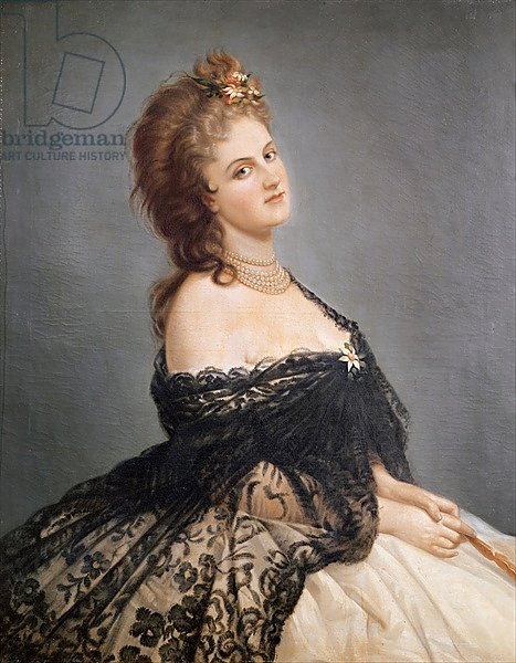 Постер Школа: Итальянская 19в Portrait of Virginia Oldoini Countess of Castiglione