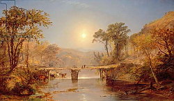 Постер Кропси Джаспер Indian Summer on the Delaware River, 1882 Постер Кропси Джаспер Indian Summer on the Delaware River, 1882