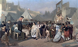 Постер Перов Василий Праздник в окрестностях Парижа (На Монмартре). (Неоконч.) 1863-64 Постер Перов Василий Праздник в окрестностях Парижа (На Монмартре). (Неоконч.) 1863-64