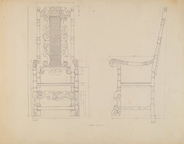 Drawing of a Chair