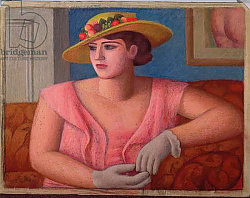 Постер Гертлер Марк Portrait of Marjorie Gertler, 1933 Постер Гертлер Марк Portrait of Marjorie Gertler, 1933