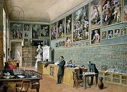 Постер Гоэбль Карл The Library, in use as an office of the Ambraser Gallery in the Lower Belvedere, 1879 Постер Гоэбль Карл The Library, in use as an office of the Ambraser Gallery in the Lower Belvedere, 1879