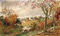 Постер Кропси Джаспер Autumn Landscape, Saugerties, 1886 Постер Кропси Джаспер Autumn Landscape, Saugerties, 1886
