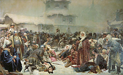 Постер Лебедев Клавдий Марфа Посадница. Уничтожение новгородского веча. 1889 Постер Лебедев Клавдий Марфа Посадница. Уничтожение новгородского веча. 1889