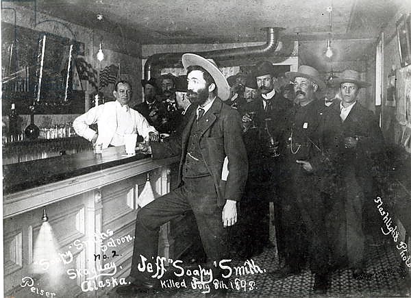 'Soapy' Smith's Saloon Bar at Skagway, Alaska, 1898