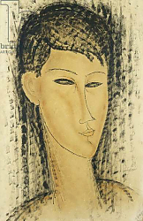 Постер Модильяни Амедео (Amedeo Modigliani) Head of a Young Women; Tete de Jeune Femme, 1914 Постер Модильяни Амедео (Amedeo Modigliani) Head of a Young Women; Tete de Jeune Femme, 1914
