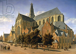Постер Беркхейде Геррит Church of St. Bavo in Haarlem, 1666 Постер Беркхейде Геррит Church of St. Bavo in Haarlem, 1666