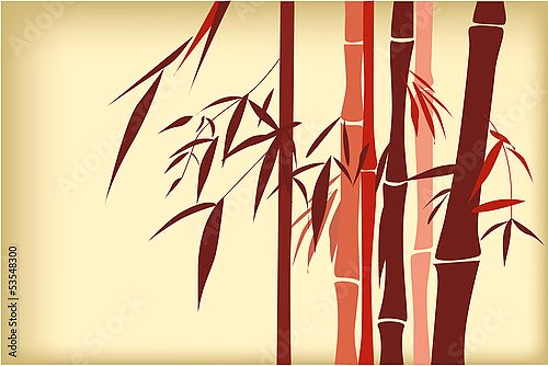Коричневые бамбуковые ветви