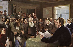 Постер Богданов-Бельский Николай Sunday reading at a country school, Russia, 1895 Постер Богданов-Бельский Николай Sunday reading at a country school, Russia, 1895