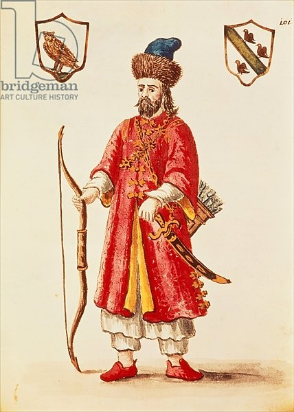 Marco Polo dressed in Tartar costume