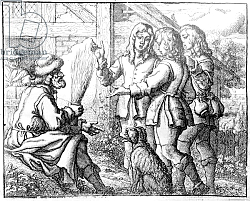 Постер Барлоу Франсис The Old Man and his Sons, illustration from 'Aesop's Fables', 1666 Постер Барлоу Франсис The Old Man and his Sons, illustration from 'Aesop's Fables', 1666