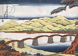 Постер Кэйсай Эйсэн Kintai Bridge at Iwokuni in Suo Province Постер Кэйсай Эйсэн Kintai Bridge at Iwokuni in Suo Province