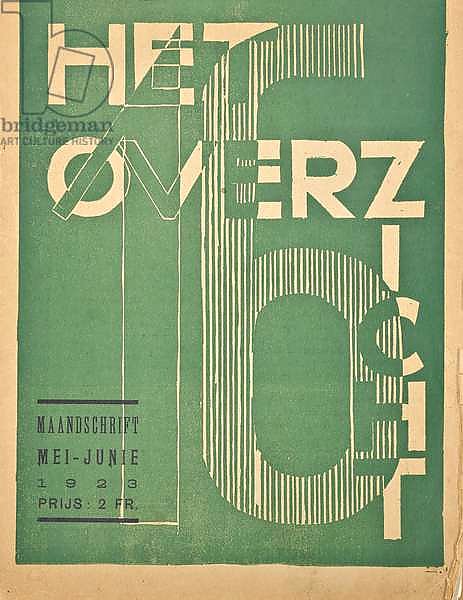 Cover for a 1923 issue of the magazine 'Het Overzicht', 1923 1